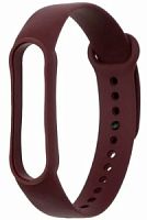 Силиконовый ремешок для Xiaomi Mi Band 5/6/7 (темно-коричневый)*