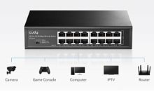 Коммутатор CUDY FS1016, 16 port 10/100mb