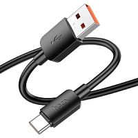 USB кабель Type-C 0.25м HOCO X96 Hyper 6.0A, 100Вт, цвет: черный