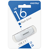   16Gb, USB2.0 Smartbuy Scout White (SB016GB2SCW)