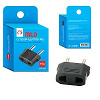 Переходник питания MLD MLD-PA2-01 (10A, US/EU на EU) черный (171253/171254)