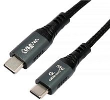 USB кабель Type-C - Type-C 2.0м Cablexpert (CCP-USB2.0-240W-2M), 5А, 240Вт, PD3.1/QC4.0, черный