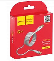 USB кабель micro USB 1.5м DREAM DC01 QC3.0 Белый (179385)