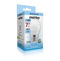 Лампа светодиодная Шарик (G45) 7Вт E27 4000K SmartBuy (SBL-G45-07-40K-E27)