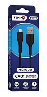 Кабель MicroUSB FUMIKO CA01 2А 3M черный