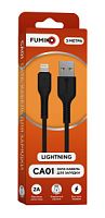 Кабель LIGHTNING FUMIKO CA01 2А 3M черный