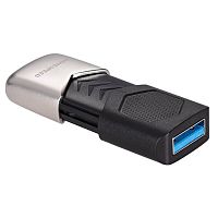 Носитель информации 256Gb, USB3.0 Move Speed YSUKS (YSUKS-256G3N), пластик, чёрный, серебряная вставка