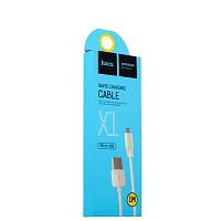 USB кабель micro USB 2.0м HOCO X1 Rapid (белый) 