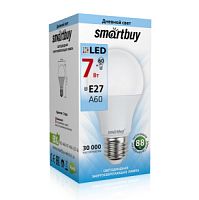 Лампа светодиодная Груша (A60) 7Вт E27 4000K SmartBuy (SBL-A60-07-40K-E27-N)