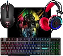 Комплект игровой Defender Singularity MKP-118 мышь+клавиатура+гарнитура+коврик