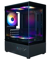 Корпус XASTRA Q300M 5FRGB Black (mATX, 5x120mm FRGB FC fans) (Q300M-5FC12F)