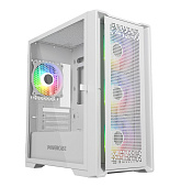  Powercase ByteFlow Micro White, Tempered Glass, 4120mm ARGB fans, mATX (CAMBFW-A4)