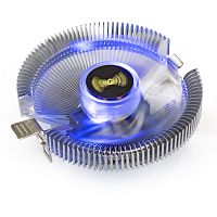 Кулер ExeGate Wizard EE91-BLUE (Al, LGA775/1150/1151/1155/1156/1200/AM2/AM2+/AM3/AM3+/AM4/FM1/FM2/754/939/940, TDP 75W, Fan 90mm, 2200RPM, Hydro beari