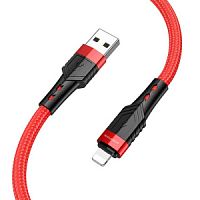 USB кабель для iPhone 8 pin 1.2м Borofone BU35, 2.4A, цвет: красный