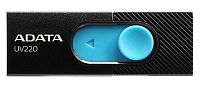 Носитель информации 32Gb, USB2.0 A-DATA UV220 (AUV220-32G-RBKBL) черный/голубой