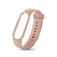 Силиконовый ремешок для Xiaomi Mi Band 5/6/7 (светло-кремовый)*