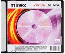 Диск DVD+RW 4,7Gb Mirex 4х Slim Case (1 диск) (UL130022A4S)