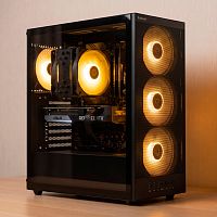 Компьютер AMD Ryzen 5 7500F 6*3.7 ГГц/8Gb RTX5060/32GB DDR5/1000Gb SSD/750w/ARGB