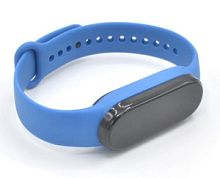 Ремешок силиконовый Krutoff для Xiaomi Mi Band 5/6 (light blue)