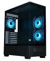 Корпус XASTRA Q500 3ARGB-C10 Black (Q500-3FM12A-C10), ATX, 3x120mm ARGB PWM FM fans, Argb+PWM HUB 10port