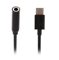Переходник Type-C на Jack 3.5 LuazON чёрный 4283710