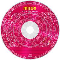 Диск CD-R 700Mb Mirex 52x (25 дисков) (UL120052A8M)