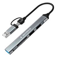 Устройство чтения/записи Gembird (FD2-MSD-3), Type-C/USB (OTG) 5в1 