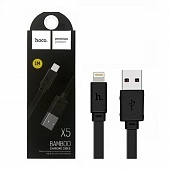 USB   iPhone 8 pin 1.0 HOCO X5 Bamboo, 2.1A, : 