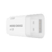   64Gb, USB2.0 More Choice MF64 (White)