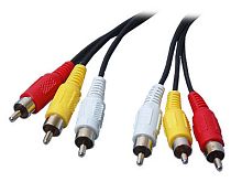 Кабель 3RCA, 1м