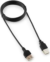 Удлинитель USB-USB  AM/AF v2.0, 1.8m Cablexpert (CC-USB2-AMAF-6B-N), медь, черн, пакет