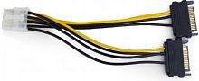 Кабель Разветвитель питания Cablexpert CC-PSU-83, 2xSATA->PCI-Express 8pin, для подключения в/к PCI-Е (8pin) к б/п ATX
