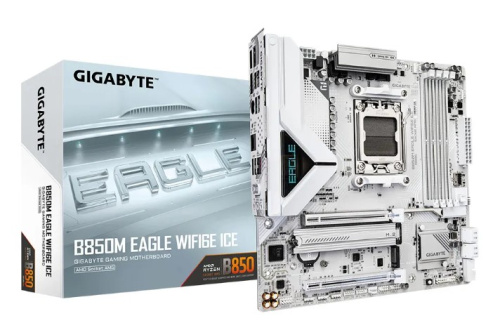 Материнская плата Gigabyte B850M EAGLE WIFI6E ICE Материнская плата Gigabyte B850M EAGLE WIFI6E ICE