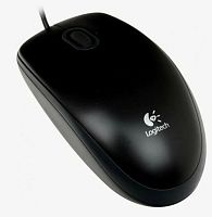 Мышь Logitech B100 Optical Mouse (910-006605), USB, black
