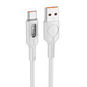 USB  Type-C 1.2 HOCO U120 Transparent Explore, 5.0A, : 