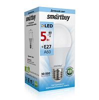 Лампа светодиодная Груша (A60) 5Вт E27 4000K SmartBuy (SBL-A60-05-40K-E27-A)
