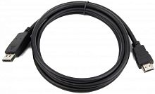 Кабель DisplayPort->HDMI Cablexpert CC-DP-HDMI-6, 1,8м, 20M/19M, черный, экран, пакет