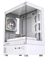 Корпус Powercase Vision Micro M1 ARGB, Tempered Glass, 3x 120mm ARGB fans, mATX (CVMM1W-A3), белый