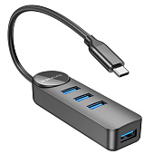  Borofone DH5, Erudite 4-in-1, 4 , 4 USB 3.0,  Type-C 0.2, : 