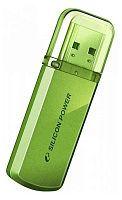 Носитель информации 64Gb, USB2.0 Silicon Power 64Gb Helios 101 (SP064GBUF2101V1N), зеленый