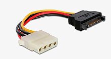 Кабель питания SATA, Sata 15pin-Molex 4pin, 20см, пакет
