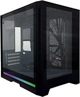 Корпус 1STPLAYER STEAMPUNK SP6 Black, mATX, TG (SP6-G-BK)