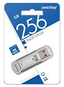   256Gb, USB3.0/3.1 Smartbuy V-Cut Silver (SB256GBVC-S3)