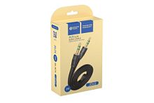 Кабель AUX DREAM JD40 2.0М (плоский) черный (179379)